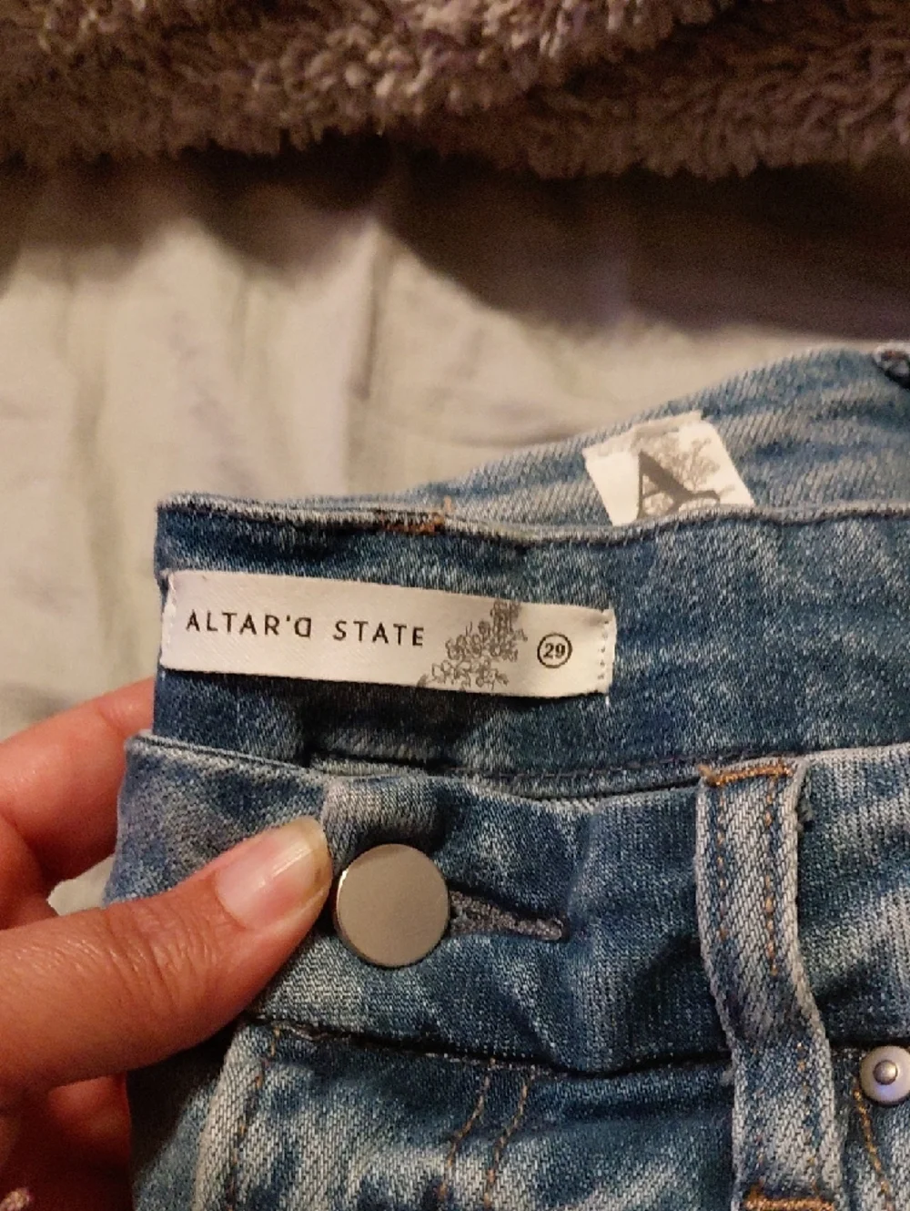 Altar'd State Light Blue Women's Jeans - Picture 2 of 6